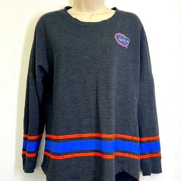 Colosseum - Florida Gators Long Sleeve Gator Graphics And Stripes Sweatshirt XS - Picture 3 of 11